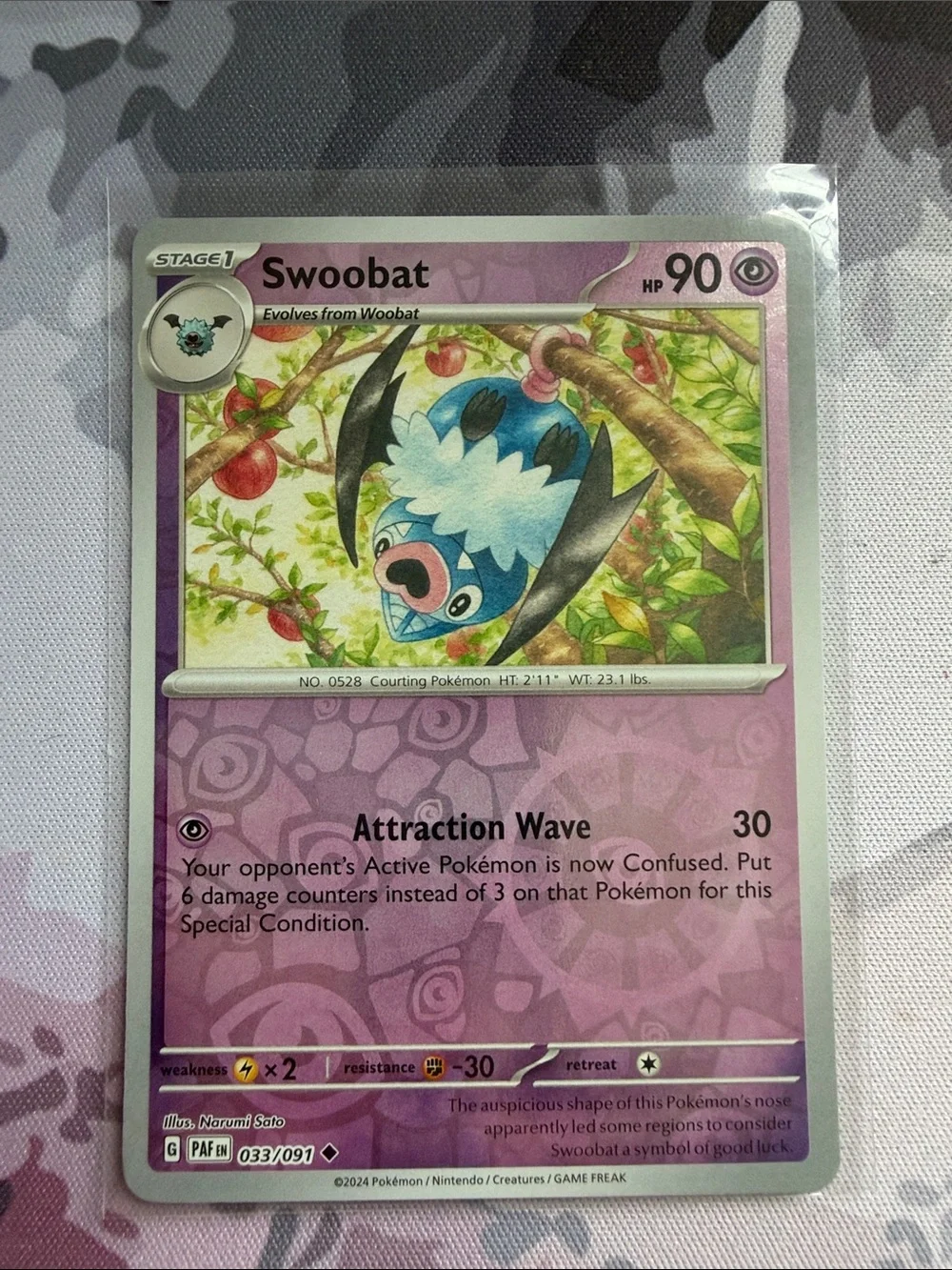 Woobat & Swoobat Pokémon Reverse Holo Evolution Mini Lot 🦇 | 2 Cards ✨5/$25✨